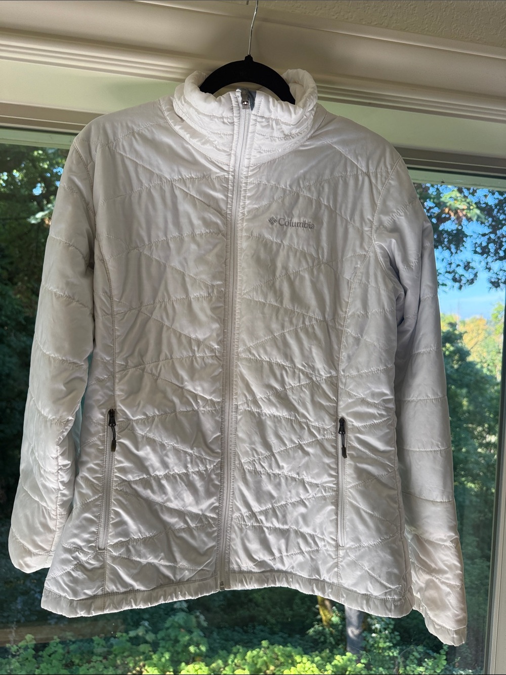 Columbia White Packable Quilted Puffer Jacket - Women's